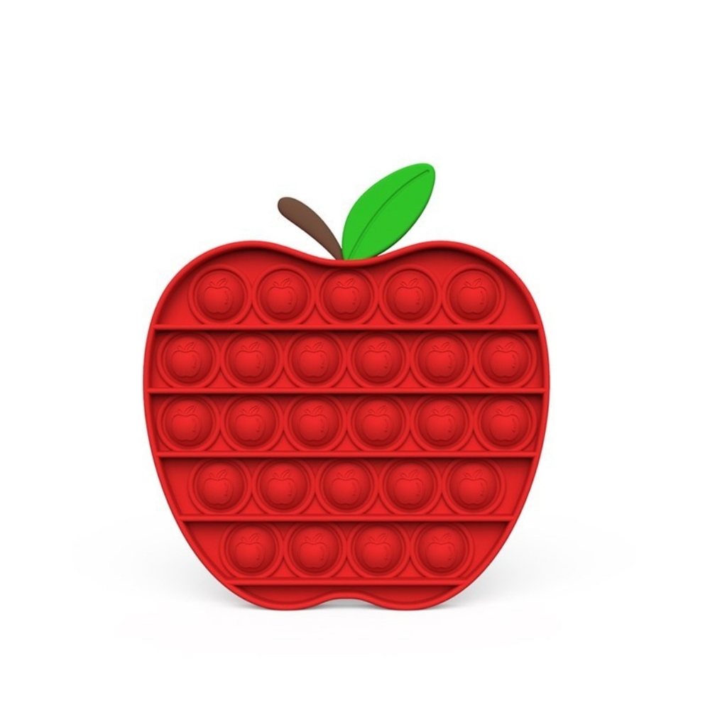 Red Apple Pop It Fidget Toy